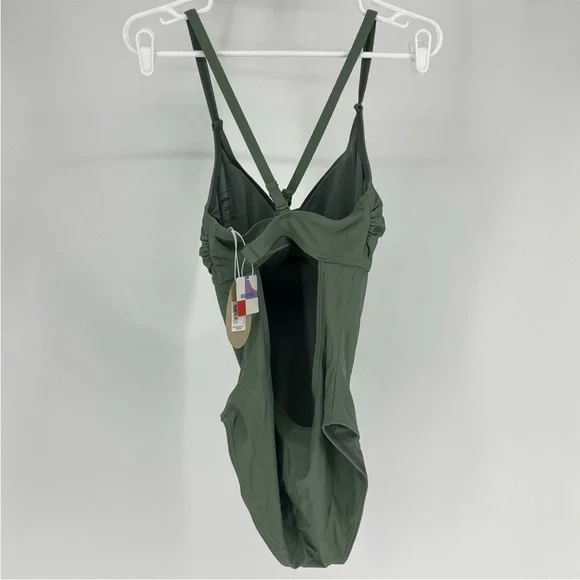 PRANA NWT WOMEN’S MARINA ONE PIECE SWIMSUIT ARMY GREEN XS/32D S/34D - Picture 3 of 13